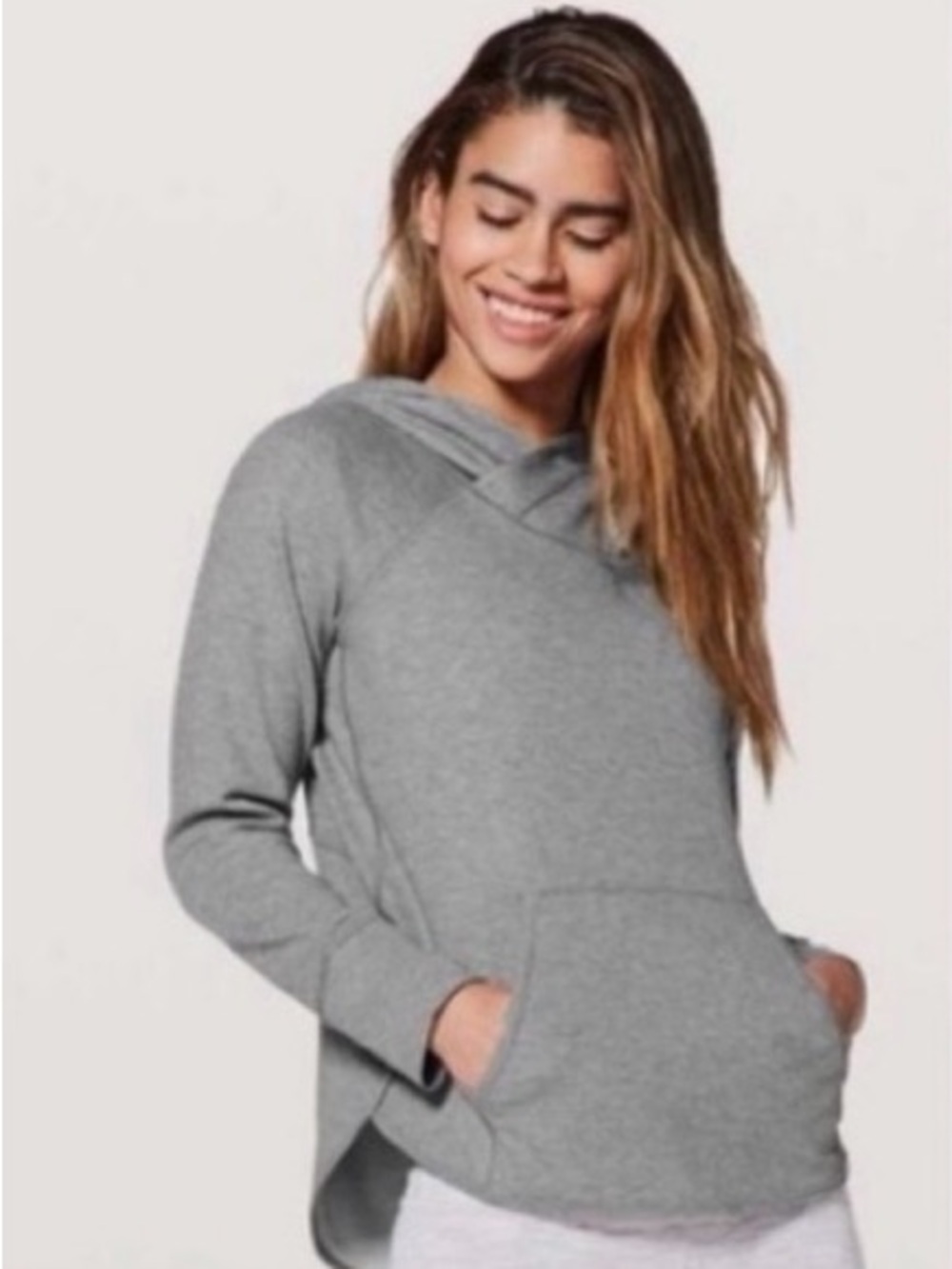 Lululemon Time Out Hoodie Heather Gray Women’s Size 8 Pullover Sweatshirt